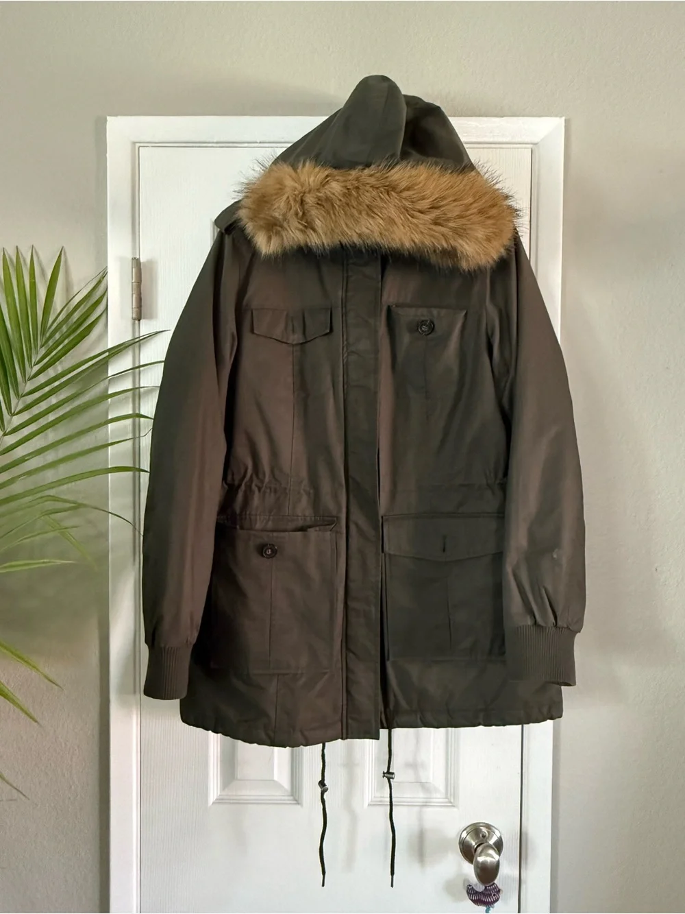 Levis Hooded Utility Parka with Sherpa Lining